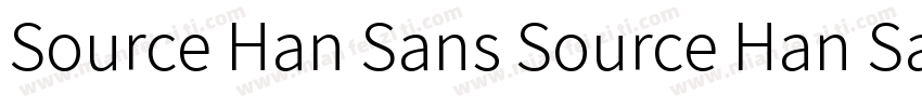 Source Han Sans Source Han Sans字体转换